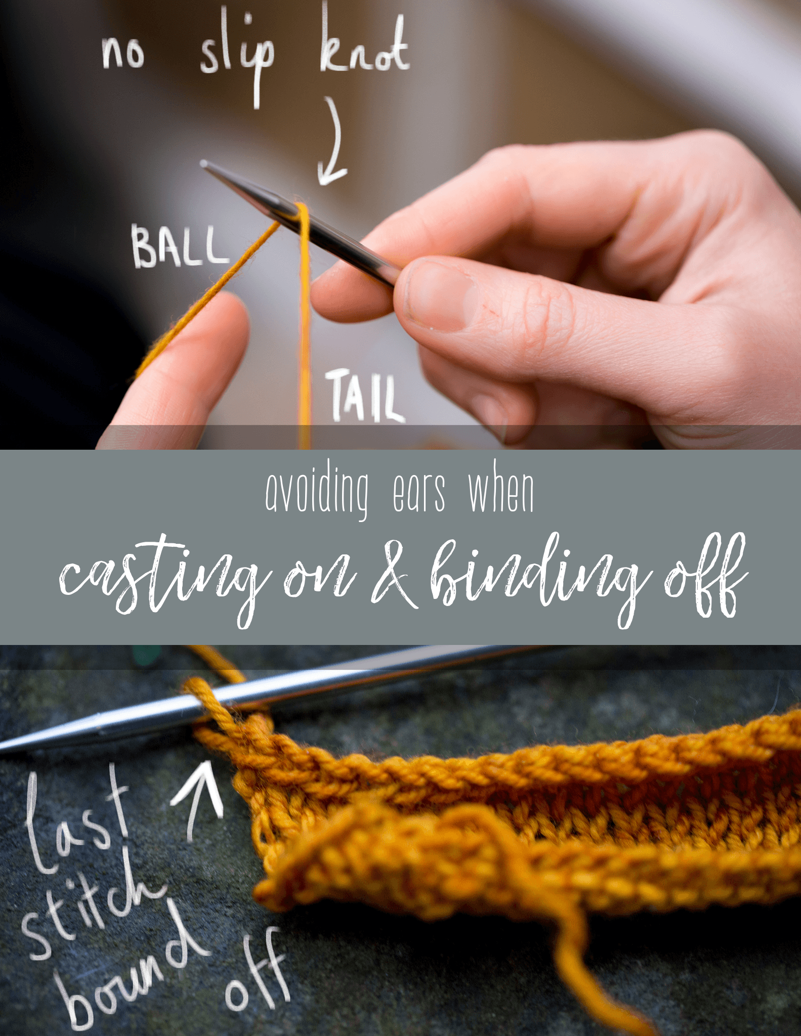 Technique Thursday – Avoiding ears when casting on and off