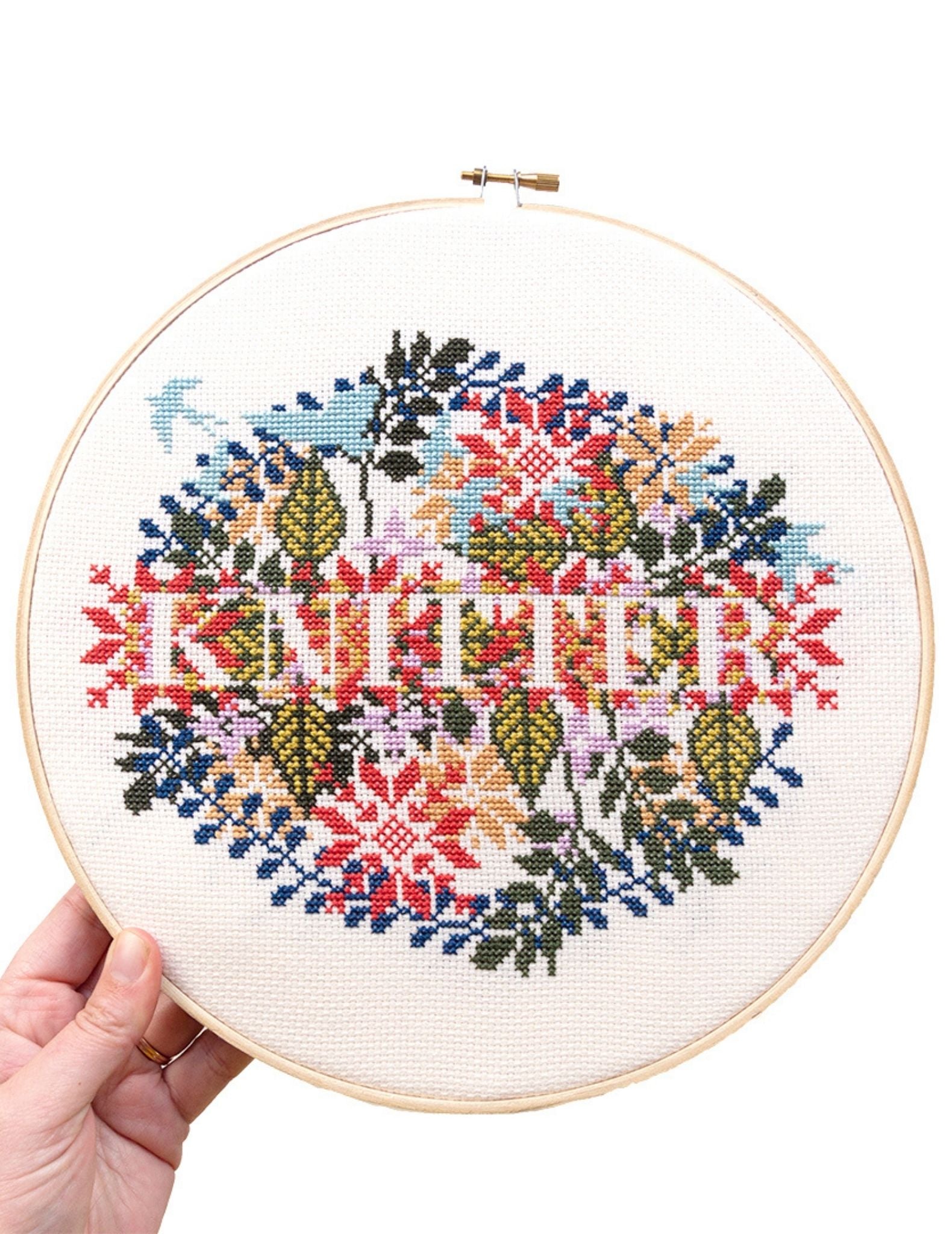 Knitter Cross Stitch Pattern | Modern geometric cross stitch