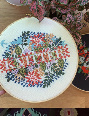 Knitter Cross Stitch Pattern