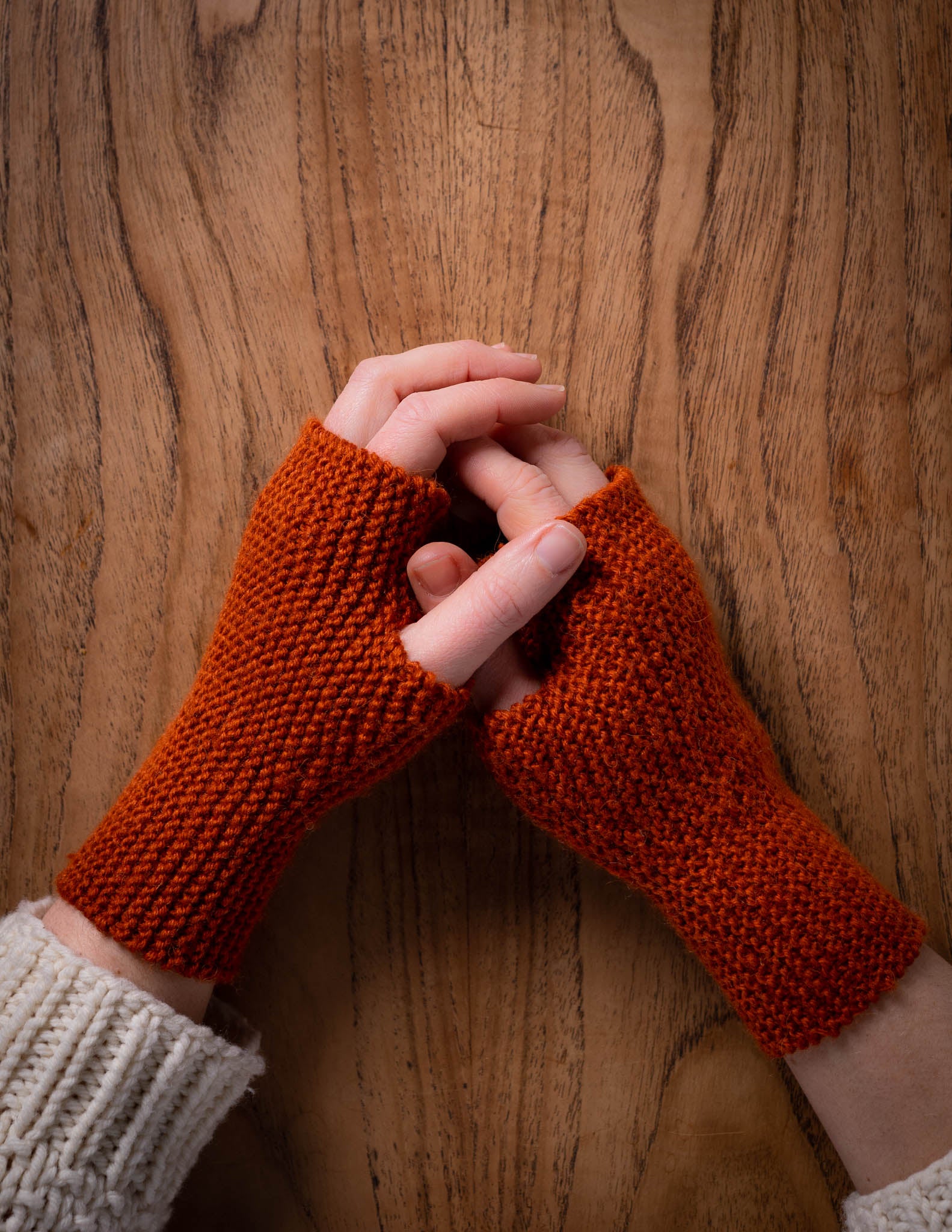 Garter Stitch Mitts
