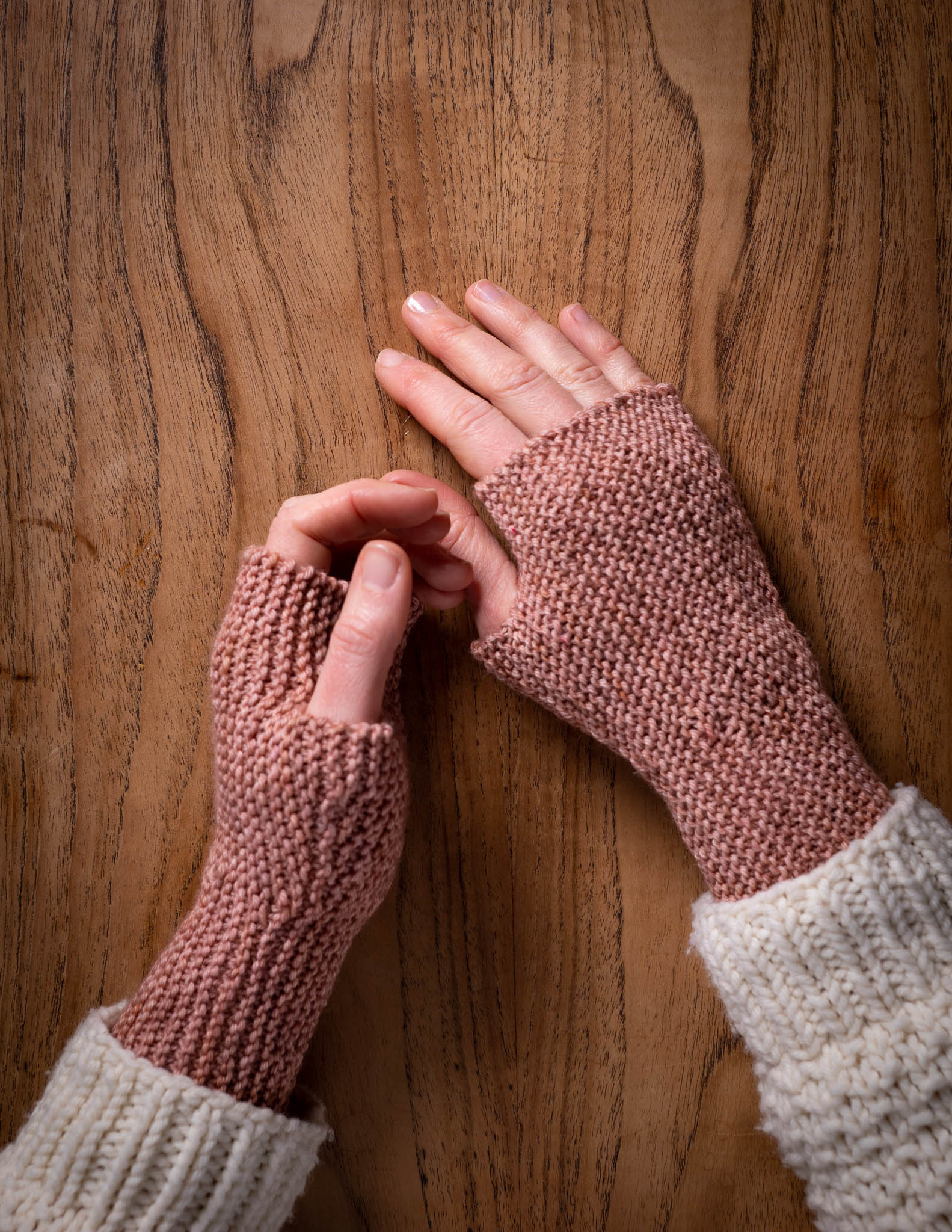 Garter Stitch Mitts
