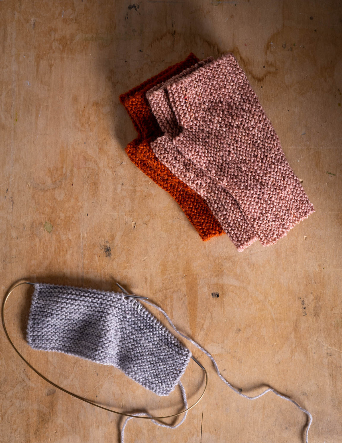 Garter Stitch Mitts