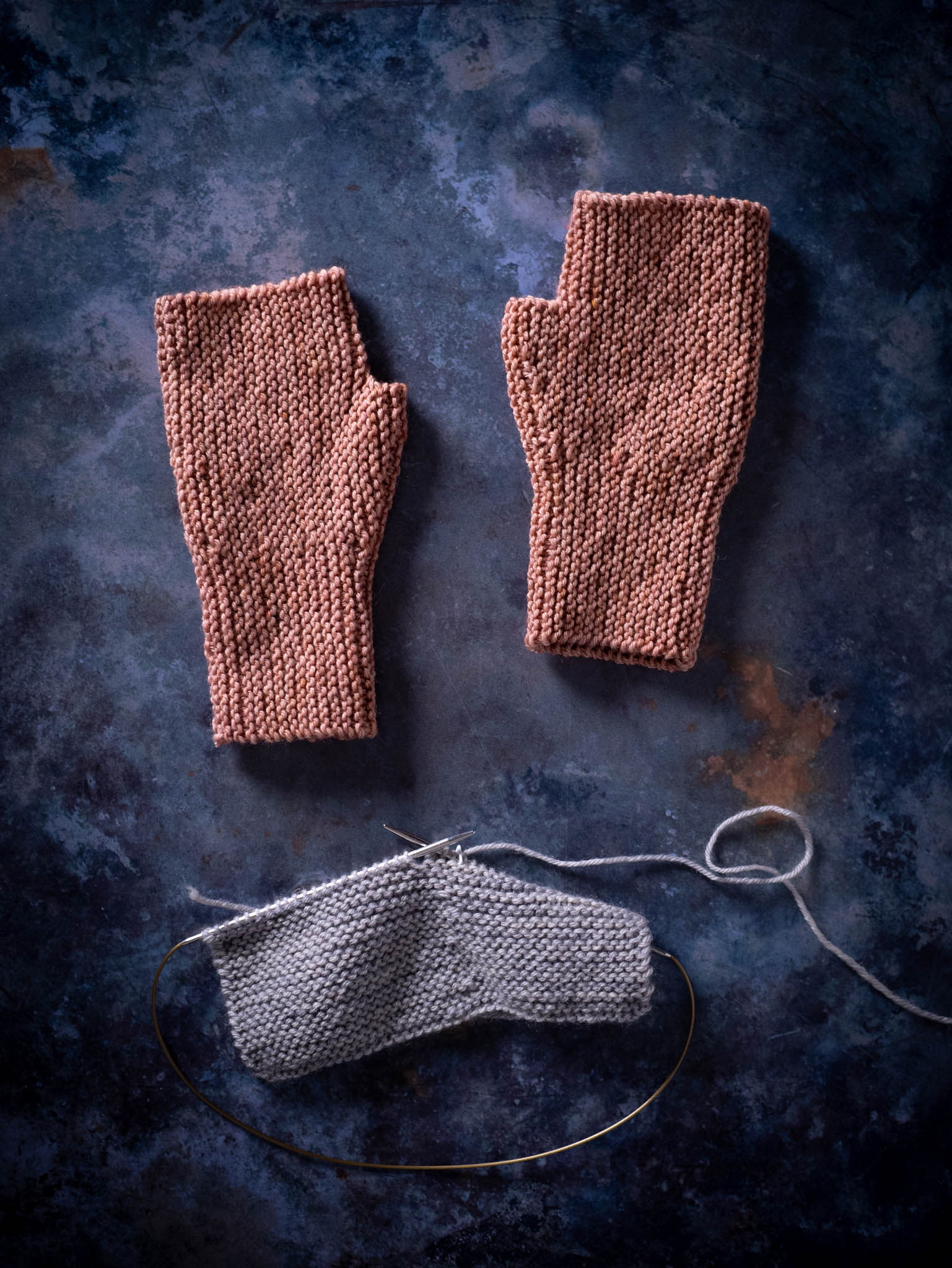 Garter Stitch Mitts