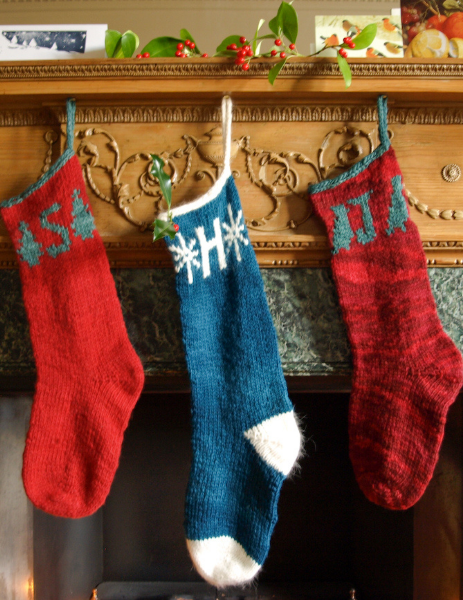 Crazy Wool Christmas Stocking - Kit & Pattern
